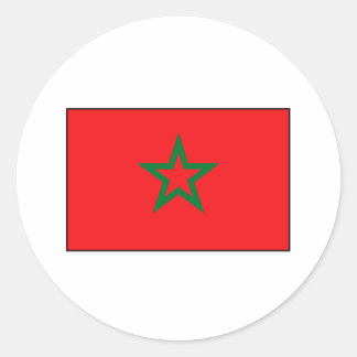 Moroccan Flag T-shirts and Gifts Classic Round Sticker