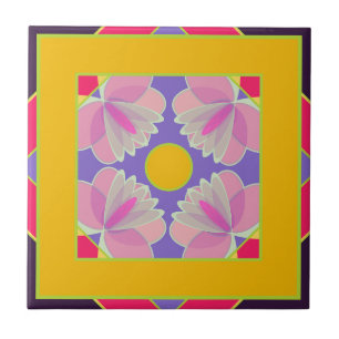 moroccan floral ceramic tile