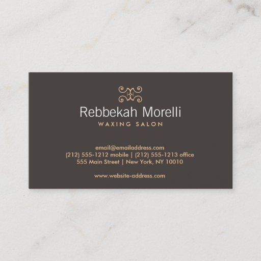 Customizable MOROCCAN FLOURISH in WARMTH Business Card