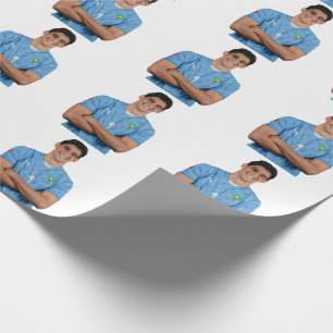 Moroccan Football Player Stickers Wrapping Paper