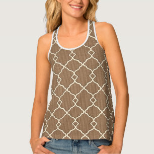 Moroccan Geometric Design all-over Tank Top
