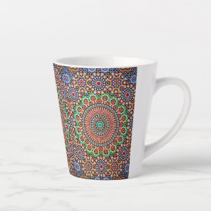 Moroccan Geometric Pattern  Latte Mug