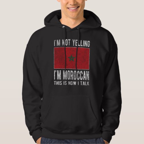 Moroccan Heritage Morocco Roots Moroccan Flag Hoodie