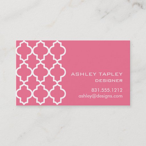 Customizable Moroccan Honeysuckle Dreams Business Cards