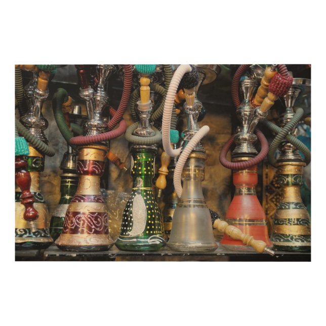 Moroccan Hookahs For Sale Wood Wall Decor (Front)