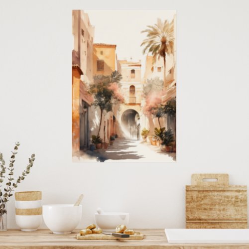 Moroccan house poster