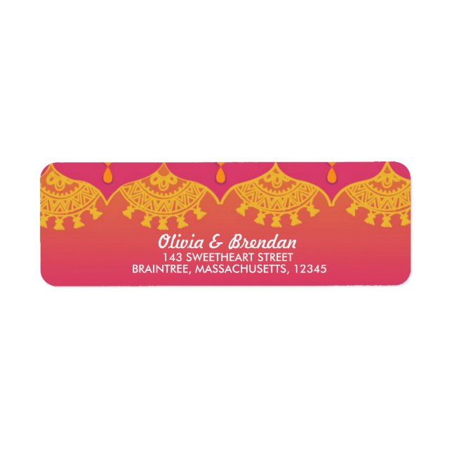 Moroccan - Indian Inspiration Label (Front)