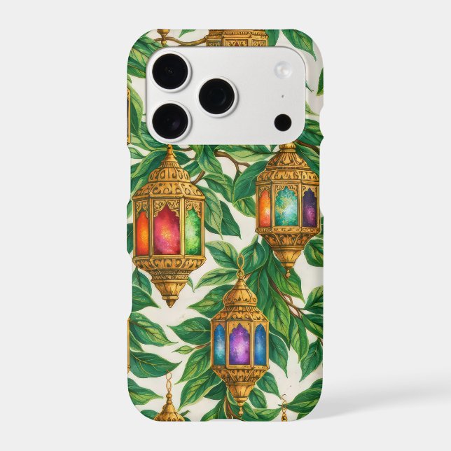 Moroccan Lantern Botanical iPhone Case (Back)
