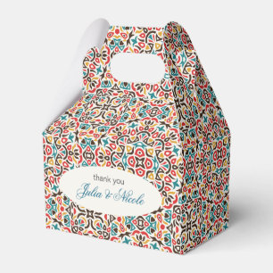  Moroccan Lattice Geometric Mandala Wedding Favor Boxes