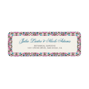  Moroccan Lattice Geometric Mandala Wedding Label