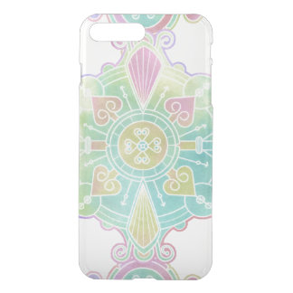 Moroccan Mandala Pattern Rainbow Watercolor iPhone 8 Plus/7 Plus Case