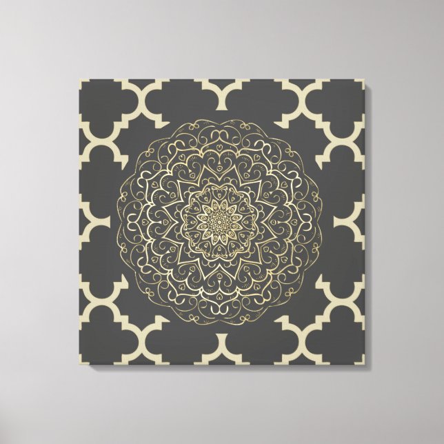 Moroccan Mandala - Wrapped Canvas Print (Front)