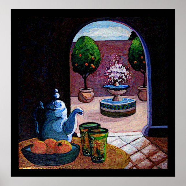 Moroccan mint tea poster (Front)
