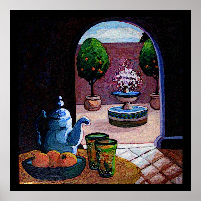 Moroccan mint tea poster (Front)