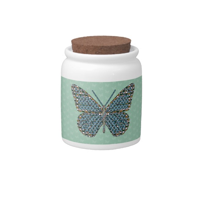Moroccan Monarch Candy Jar (Front)