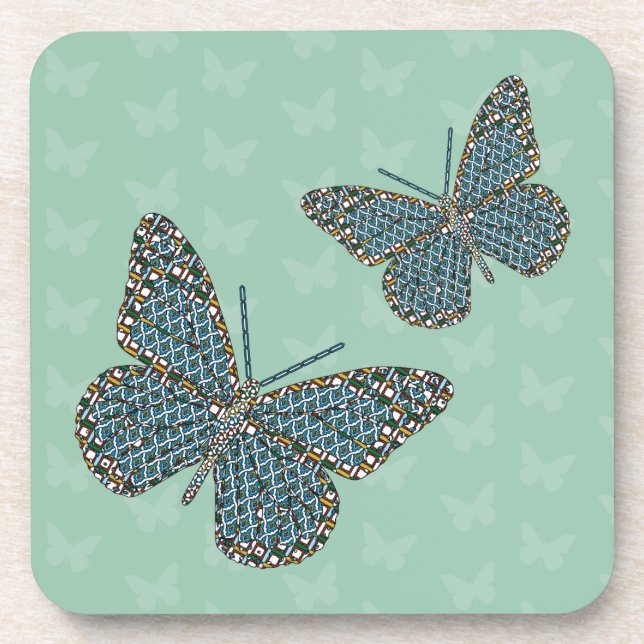 Moroccan Monarch Square Coaster (Front)
