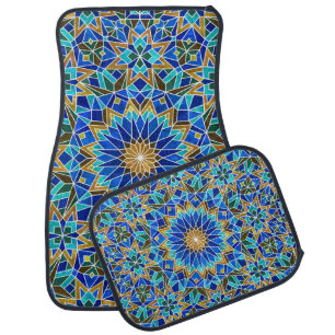 Moroccan Mosaic: Arabic Seamless Design Car Floor Mat