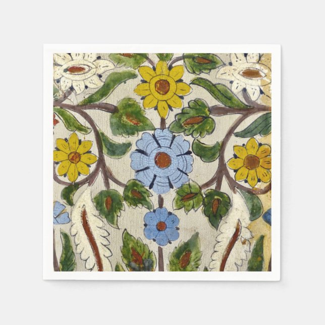 Moroccan Mosaic Cocktail Napkins (Front)