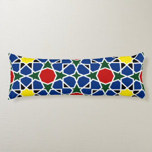  Moroccan Mosaic Geometric Pattern design tile Body Pillow
