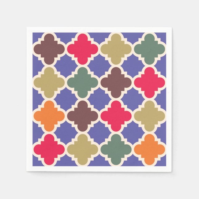 Moroccan Mosaic Pattern  Napkins (Front)