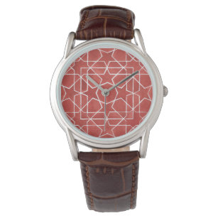 Moroccan mosaic red ROSETTE Watch