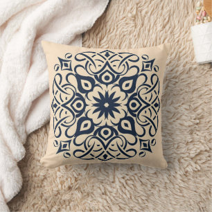Moroccan mosaic throw pillow