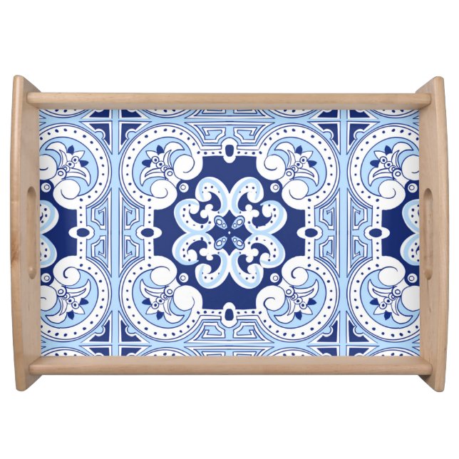 Moroccan,mosaic tiles      serving tray (Front)