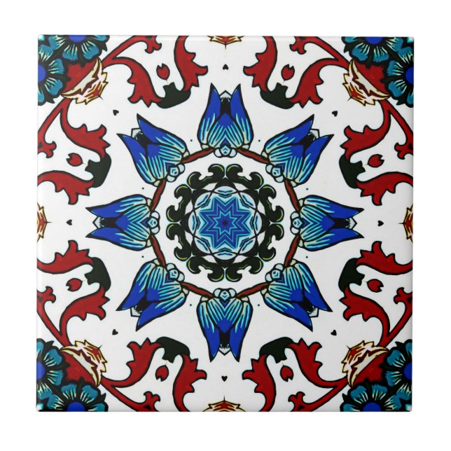 ,Moroccan,mosaic,Turkish, Ceramic Tile (Front)