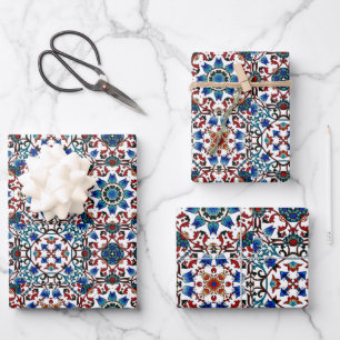 Moroccan,mosaic,Turkish, Wrapping Paper Sheets