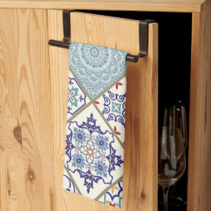 Moroccan Mosaic Vintage Pattern Kitchen Towel