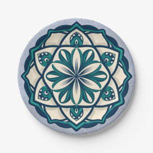 Moroccan mosaics, Decoración andaluza Paper Plates