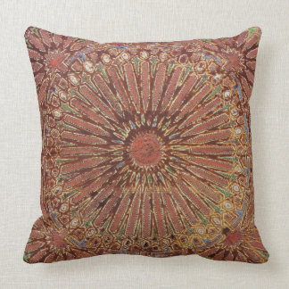 Moroccan motif throw pillow
