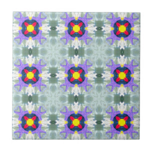 moroccan multi-color geometric tile