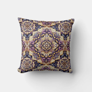 Moroccan Nights in Festive Pattern Throw Pillow