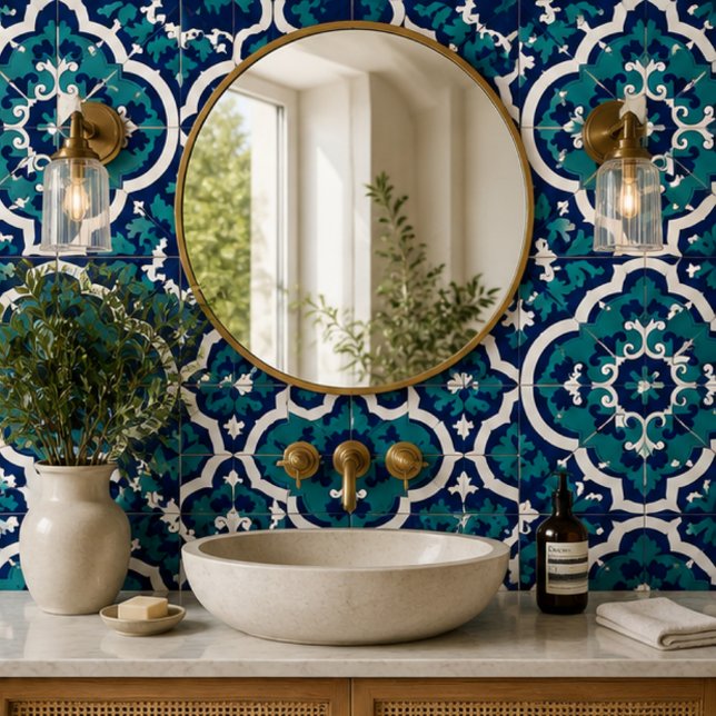 Moroccan Oasis Mosaic for Luxury Mediterranean  Ceramic Tile (Creator Uploaded)
