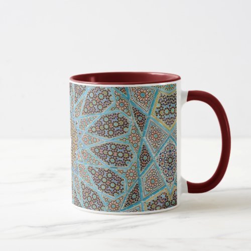 Moroccan old ceramic design ringer mug