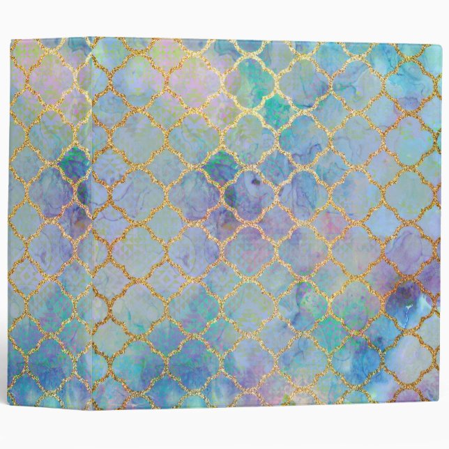 Moroccan Opal 3 Ring Binder (Front/Spine)