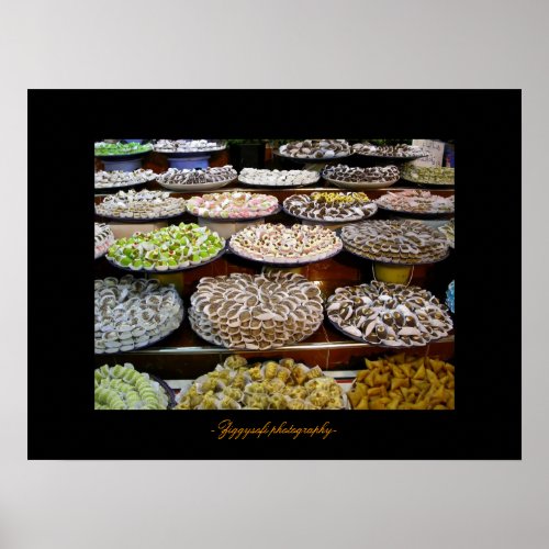 moroccan pastries poster