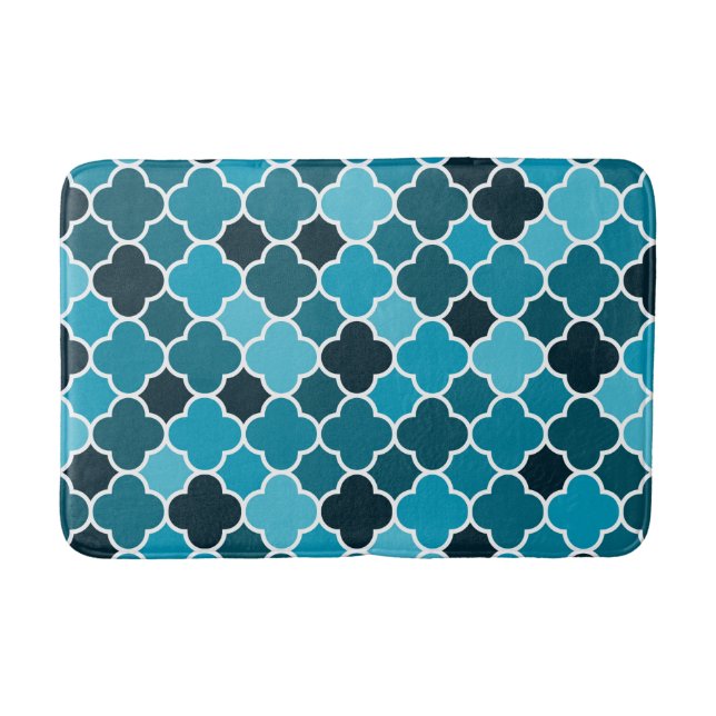 Moroccan pattern bathroom mat (Front)