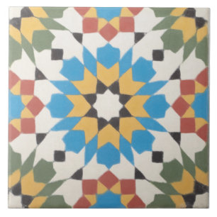 Moroccan Pattern Ceramic Photo Tile