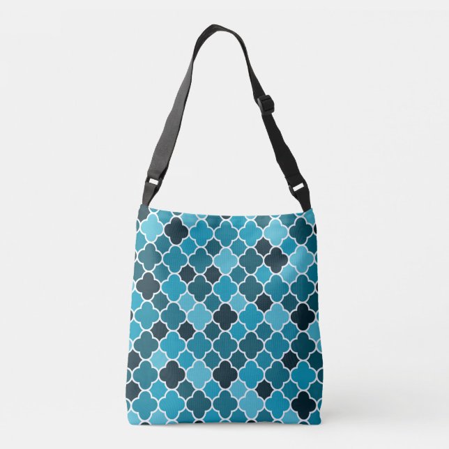 Moroccan pattern crossbody bag (Back)
