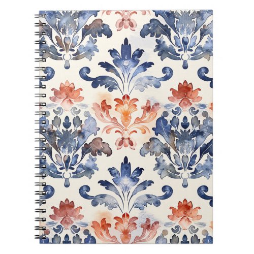 Moroccan Pattern Floral Art Design Notebook