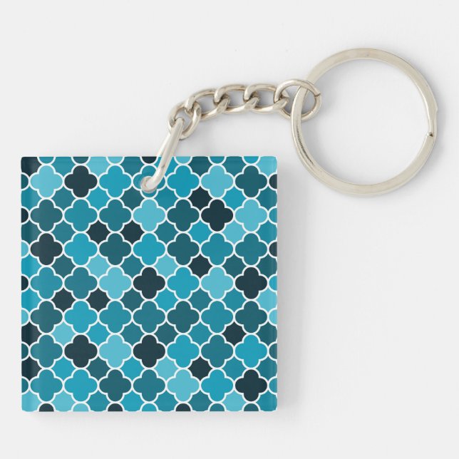 Moroccan pattern keychain (Back)