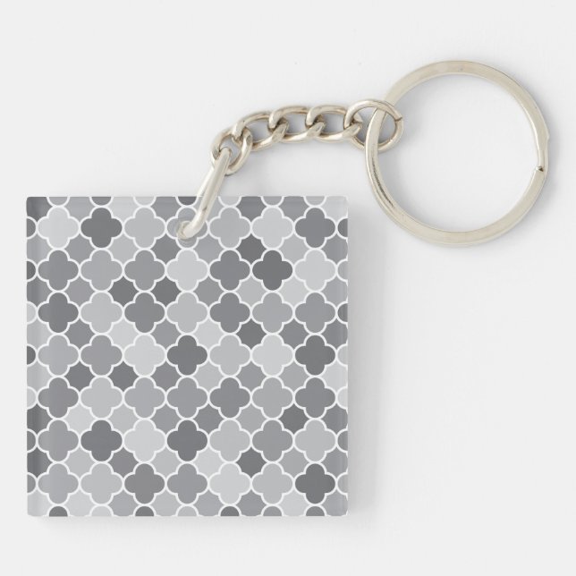 Moroccan pattern keychain (Back)