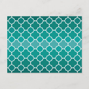 Moroccan pattern postcard