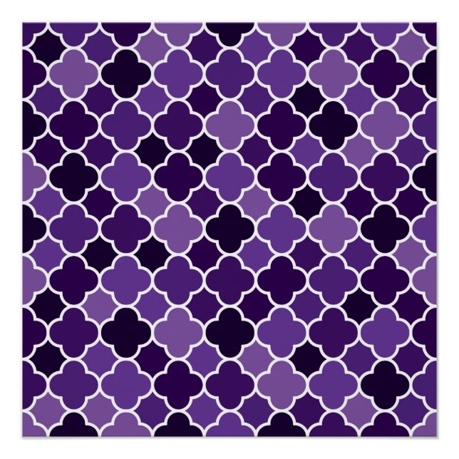 Moroccan pattern poster (Front)