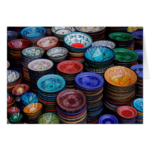 Moroccan Plates At Market