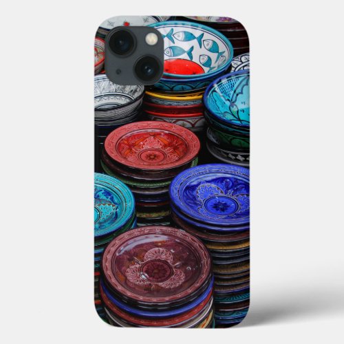 Moroccan Plates At Market iPhone 13 Case