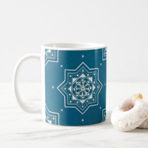 Moroccan Portuguese Blue Azulejos Tile Pattern Coffee Mug