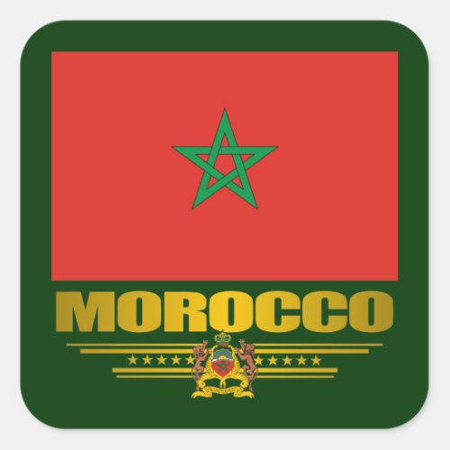 Moroccan Pride Square Sticker